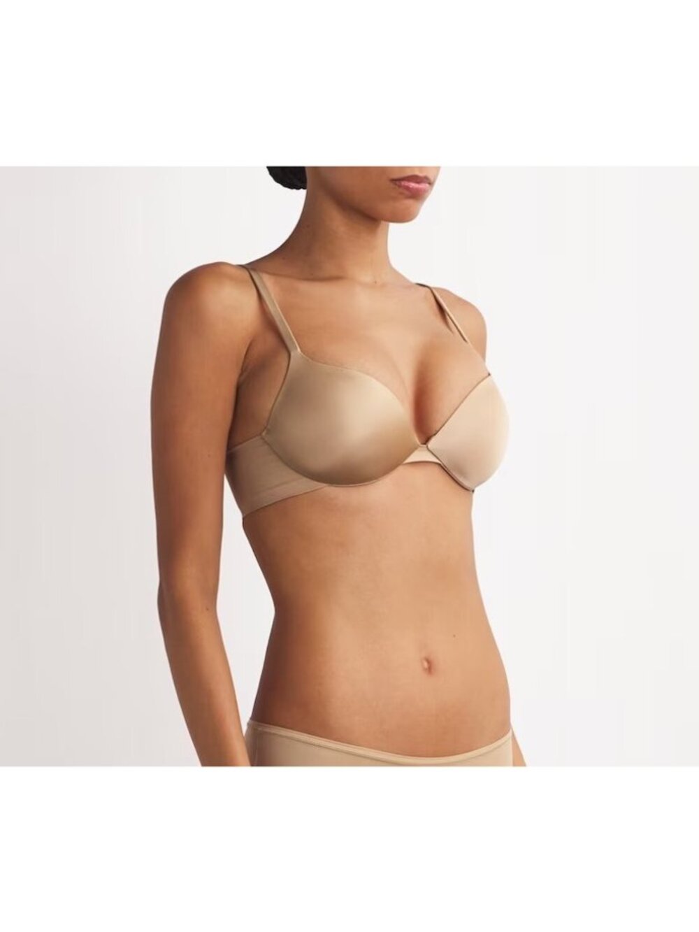 NWT SKIMS ULTIMATE PUSH-UP PLUNGE BRA CLAY - 34B